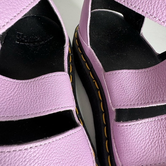Doc Dr. Martens Clarissa II Platform Strap Sandals Lilac Leather EU 42 US 10 NEW - Picture 9 of 9